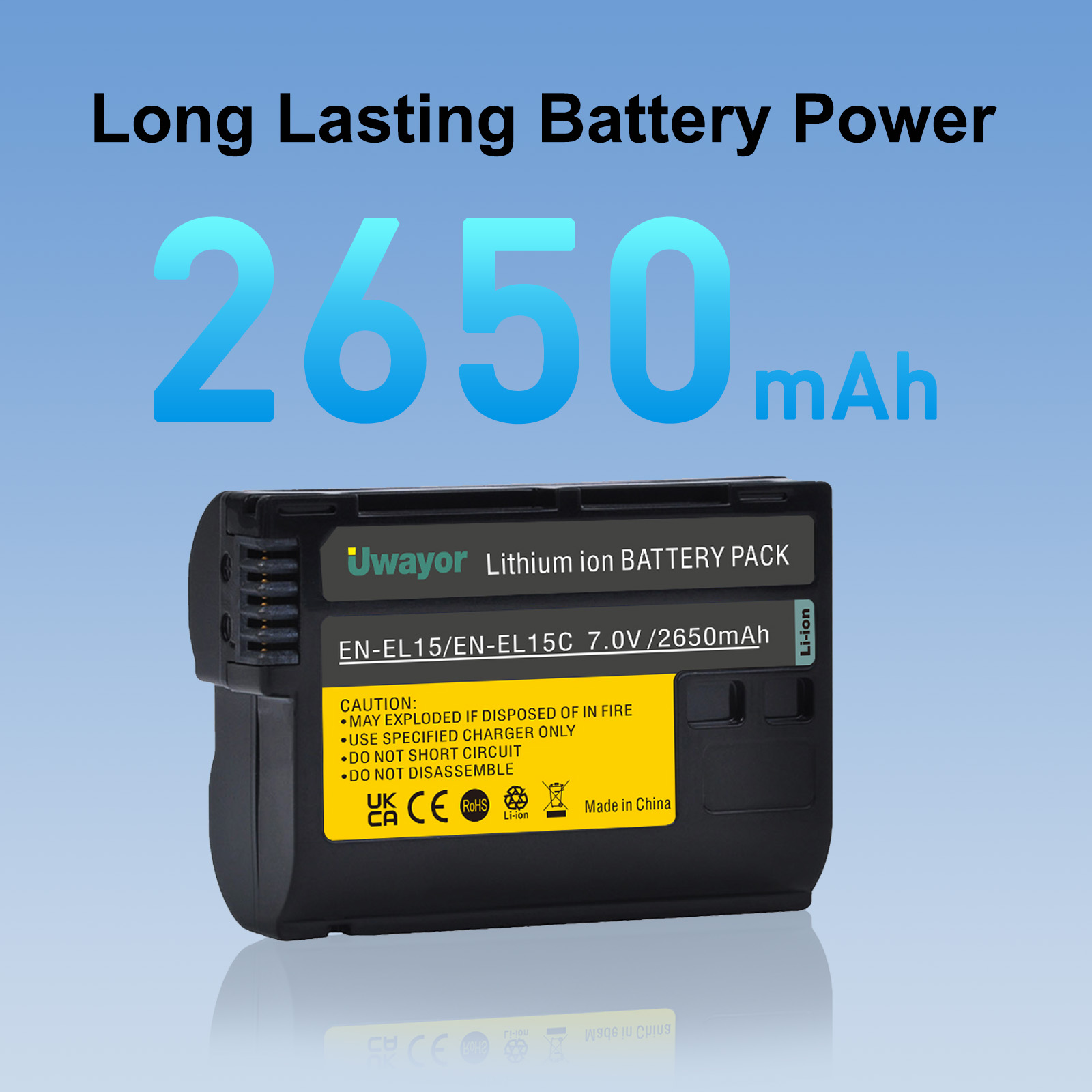 2650mAh Uwayor ENEL-15/ENEL15C - Nikon Camera Z6 Iii incelemesi ve fiyatı