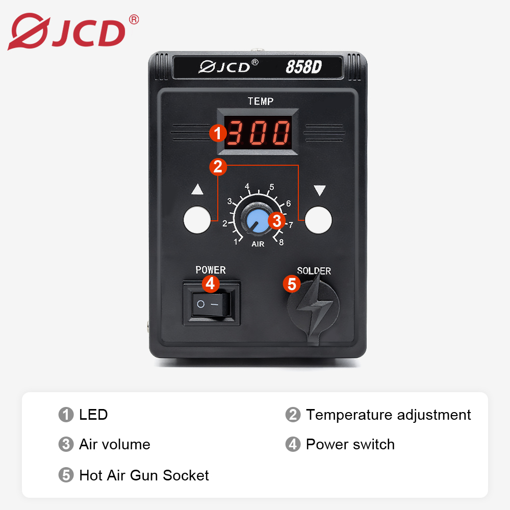 JCD Sıcak hava tabancası 858D  - Hot Air Station 858 incelemesi ve fiyatı